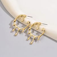 1 Pair Casual Basic Commute Irregular Alloy Ear Studs sku image 1