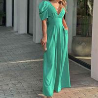 Women'S Street Fashion Solid Color Full Length Popover Jumpsuits main image 6
