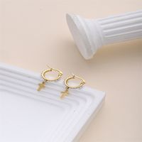 1 Piece Romantic Modern Style Sweet Star Moon Heart Shape Plating Inlay Stainless Steel Artificial Pearls 18k Gold Plated Drop Earrings main image 7