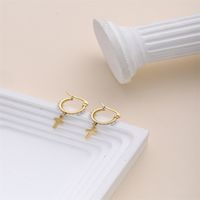 1 Piece Romantic Modern Style Sweet Star Moon Heart Shape Plating Inlay Stainless Steel Artificial Pearls 18k Gold Plated Drop Earrings sku image 2