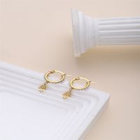 1 Piece Romantic Modern Style Sweet Star Moon Heart Shape Plating Inlay Stainless Steel Artificial Pearls 18k Gold Plated Drop Earrings main image 6