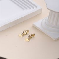 1 Piece Romantic Modern Style Sweet Star Moon Heart Shape Plating Inlay Stainless Steel Artificial Pearls 18k Gold Plated Drop Earrings main image 4