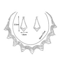 Elegant Lady Geometric Alloy Hollow Out Inlay Rhinestones Women's Earrings Necklace main image 2