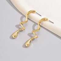 1 Paar Übertrieben Künstlerisch Wassertropfen Perle Blume Legierung Tropfenohrringe sku image 1