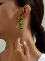 1 Pair Elegant Classic Style Flower Alloy Drop Earrings main image 1