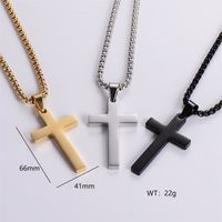 Classic Style Cross 304 Stainless Steel Plating 18K Gold Plated Women's main image 6