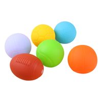 Creative Cartoon Soft Rubber Multi-texture Baby Grasping Ball Toys sku image 1