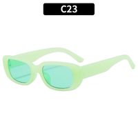 Retro Solid Color Pc Square Full Frame Women's Sunglasses sku image 23