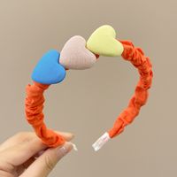 Simple Style Heart Shape Cloth Patchwork Hair Band sku image 80
