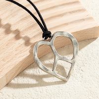 Vacation Beach Simple Style Heart Shape Alloy Wholesale Pendant Necklace main image 4
