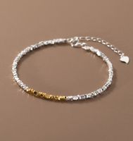 Koreanische Art Geometrisch Sterling Silber Armbänder Halskette sku image 1