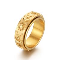 Punk Solid Color Titanium Steel Plating Gold Plated Men's Rings main image 2