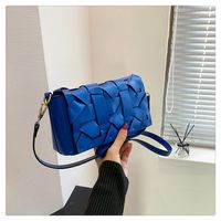Women's Pu Leather Solid Color Streetwear Square Flip Cover Shoulder Bag sku image 7