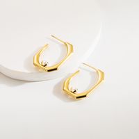 1 Pair Elegant Streetwear Geometric Round Flower Inlay 304 Stainless Steel Artificial Pearls Rhinestones 14K Gold Plated Ear Studs sku image 9