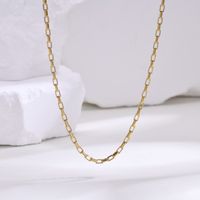 304 Stainless Steel Simple Style Plating Solid Color Necklace main image 9