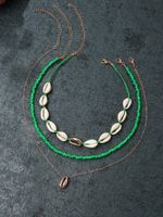 Shiny Shell Gold Plated Alloy Wholesale Necklace main image 8