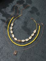 Shiny Shell Gold Plated Alloy Wholesale Necklace main image 7