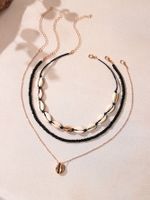Shiny Shell Gold Plated Alloy Wholesale Necklace main image 10