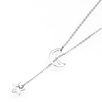 304 Stainless Steel 18K Gold Plated Simple Style Plating Solid Color Pendant Necklace main image 5