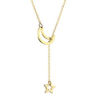 304 Stainless Steel 18K Gold Plated Simple Style Plating Solid Color Pendant Necklace sku image 2