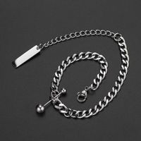 304 Stainless Steel 18K Gold Plated Hip-Hop Retro Polishing Chain Solid Color Bracelets Necklace main image 1