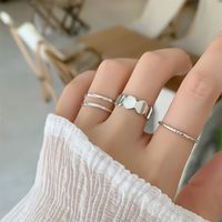 Casual Streetwear Solid Color White Gold Plated Alloy Wholesale Rings main image 6