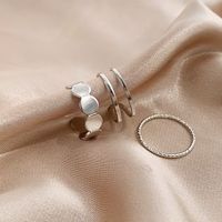 Casual Streetwear Solid Color White Gold Plated Alloy Wholesale Rings main image 5