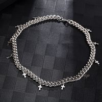 304 Stainless Steel 18K Gold Plated Hip-Hop Retro Solid Color Necklace main image 1
