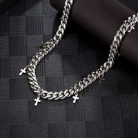 304 Stainless Steel 18K Gold Plated Hip-Hop Retro Solid Color Necklace main image 3