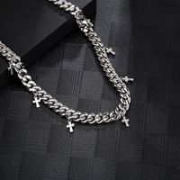 304 Stainless Steel 18K Gold Plated Hip-Hop Retro Solid Color Necklace main image 4
