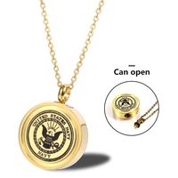 304 Stainless Steel 18K Gold Plated Hip-Hop Retro Plating Solid Color main image 6