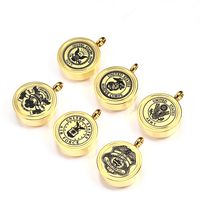 304 Stainless Steel 18K Gold Plated Hip-Hop Retro Plating Solid Color main image 4