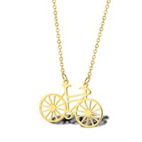 304 Stainless Steel 18K Gold Plated Simple Style Plating Solid Color Pendant Necklace sku image 2