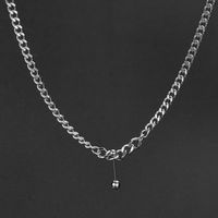 304 Stainless Steel 18K Gold Plated Hip-Hop Retro Polishing Chain Solid Color Bracelets Necklace main image 1