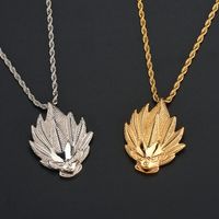 304 Stainless Steel 18K Gold Plated Hip-Hop Retro Plating Solid Color Pendant Necklace main image 1