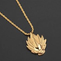 304 Stainless Steel 18K Gold Plated Hip-Hop Retro Plating Solid Color Pendant Necklace main image 4