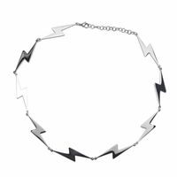304 Stainless Steel 18K Gold Plated Hip-Hop Retro Patchwork Solid Color Necklace main image 5
