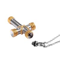 304 Stainless Steel 18K Gold Plated Hip-Hop Retro Plating Cross main image 5
