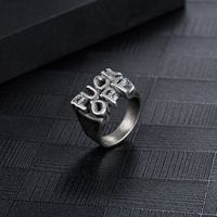Hip-Hop Retro Solid Color 304 Stainless Steel Plating 18K Gold Plated Men's Rings main image 1