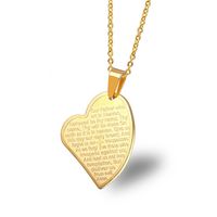 Simple Style Heart Shape Stainless Steel Plating 18K Gold Plated Women's main image 6