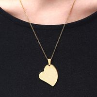 Simple Style Heart Shape Stainless Steel Plating 18K Gold Plated Women's main image 1