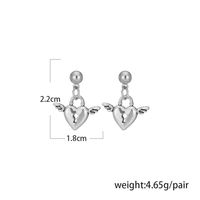 Retro Heart Plating Alloy No Inlaid Earrings main image 10