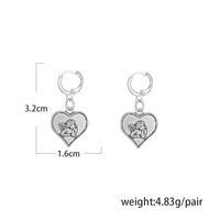 Retro Heart Plating Alloy No Inlaid Earrings main image 8