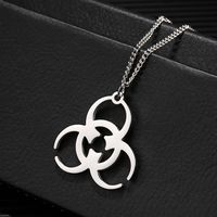 Hip-Hop Solid Color 304 Stainless Steel Irregular Polishing 18K Gold Plated Women's Pendant Necklace main image 3