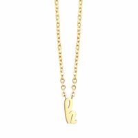 304 Stainless Steel 18K Gold Plated Simple Style Commute Plating Solid Color Necklace main image 4