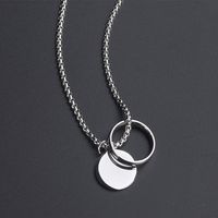 304 Stainless Steel 18K Gold Plated Simple Style Commute Polishing Solid Color main image 1