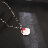 Hip-Hop Color Block 304 Stainless Steel Epoxy 18K Gold Plated Men's Pendant Necklace main image 3