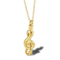 Simple Style Notes 304 Stainless Steel Polishing 18K Gold Plated Unisex sku image 2