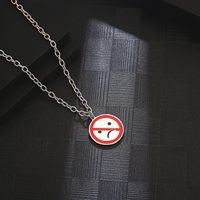Hip-Hop Color Block 304 Stainless Steel Epoxy 18K Gold Plated Men's Pendant Necklace main image 4