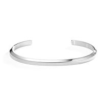 Simple Style Commute Solid Color 304 Stainless Steel 18K Gold Plated Cuff Bracelets In Bulk sku image 2